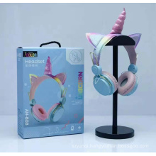 AH-808 Innoliance Kids Unicorn Bt Wireless Wired Cute Girls And Child Anime Foldable Gift Headphones For Bt Children